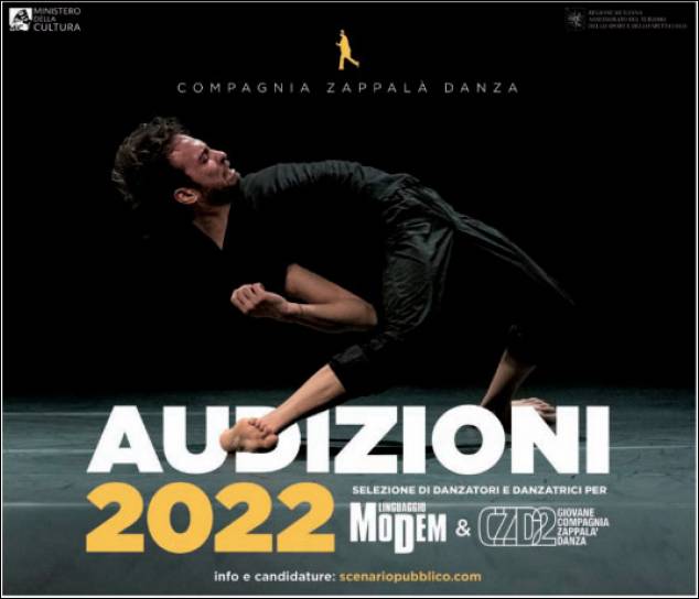 Audizione MoDem Pro Compagnia Zappalà Danza