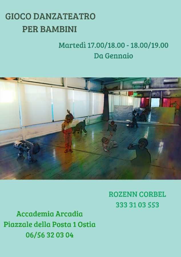 Foto: Corsi Gioco DanzaTeatro 3/4 – 5/6 – 7/8 anni con Rozenn Corbel 